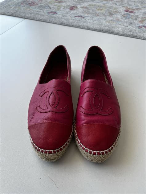 alpargatas chanel|authentic chanel espadrilles for sale.